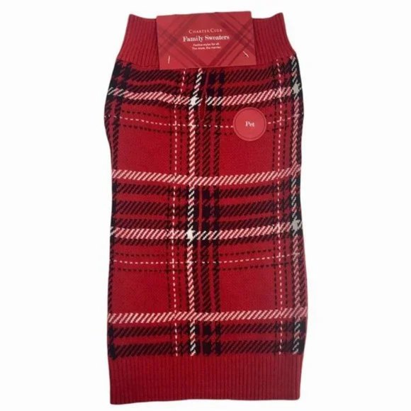 Charter Club Plaid Dog Sweater NWT Size Large - Picture 10 of 10